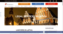 Desktop Screenshot of lawyerslatvia.com